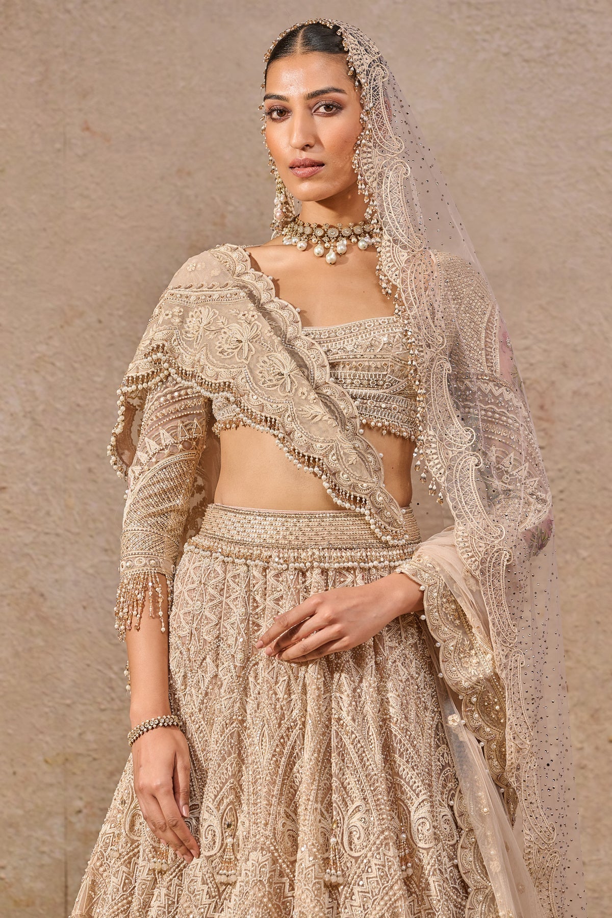 Tarun Tahiliani Resham Embroidered Lehenga