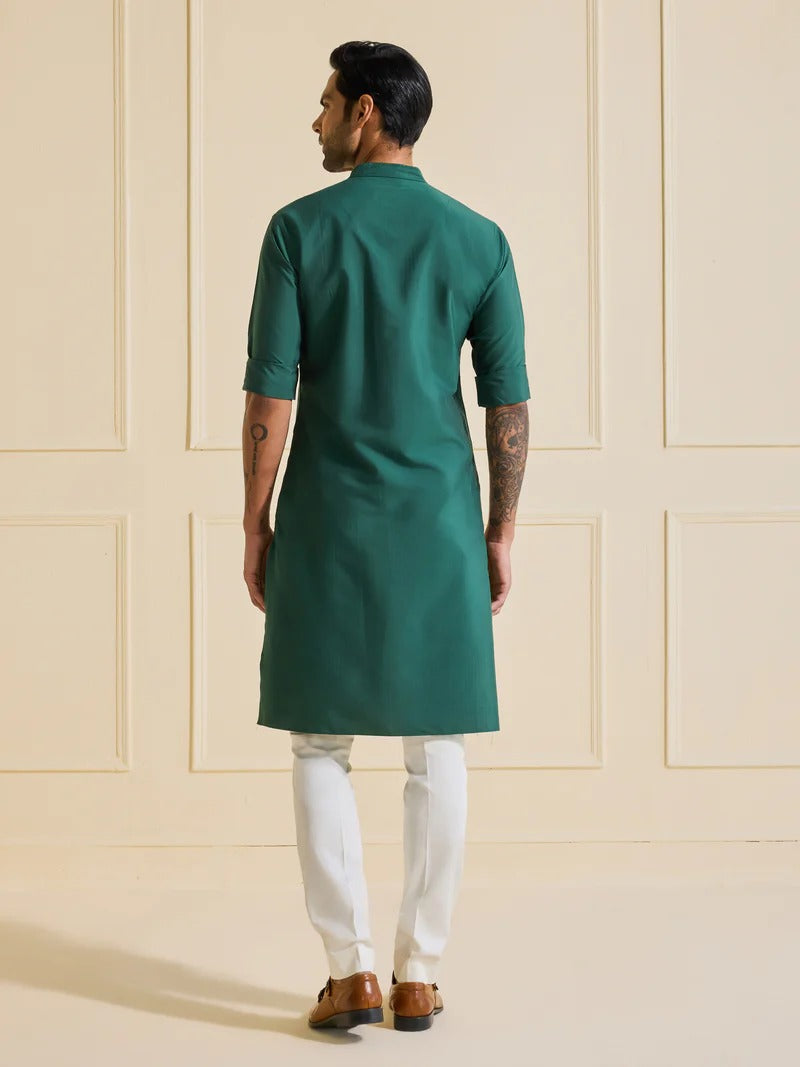 The Celestial Emerald Kurta
