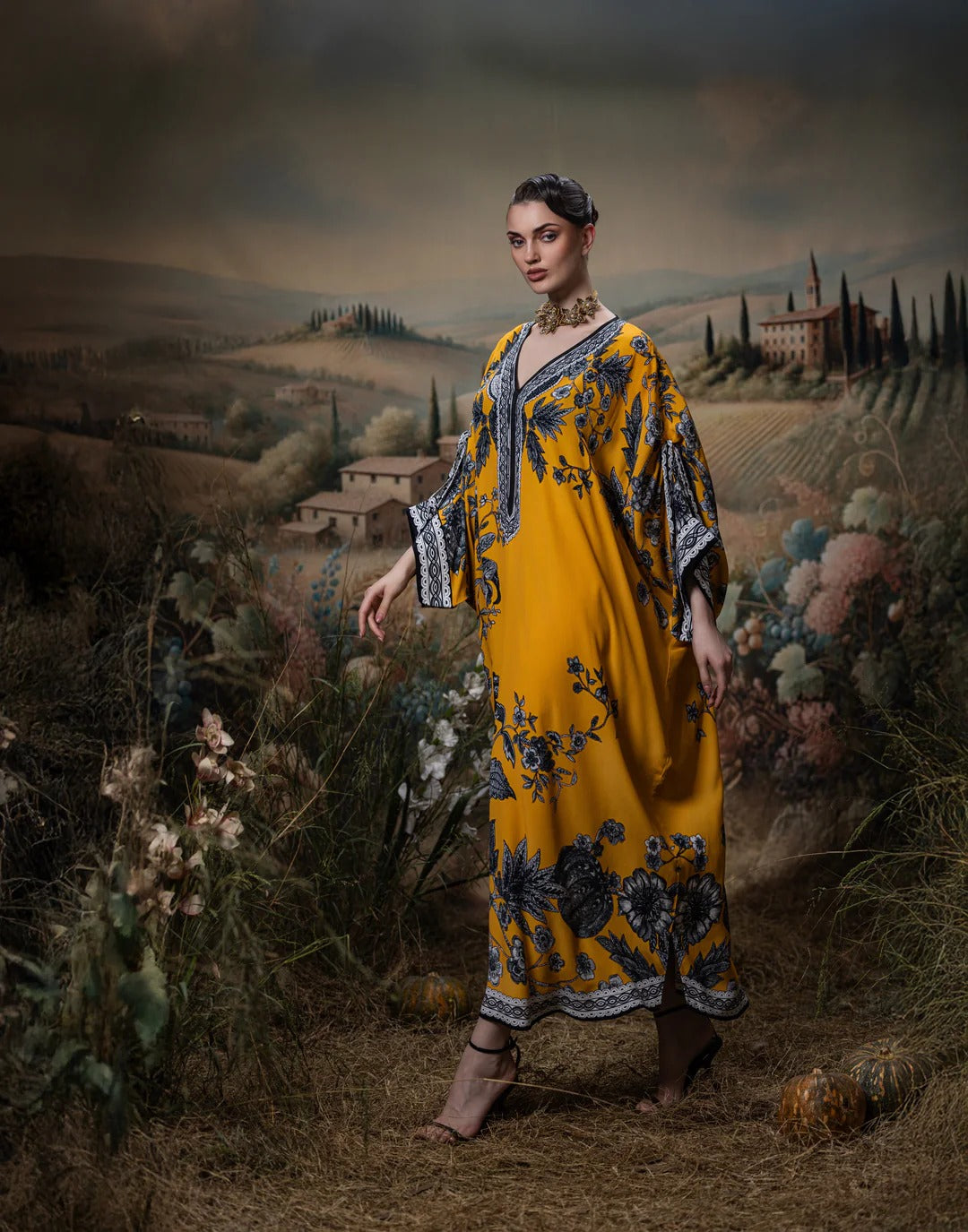 Florence Cecil Yellow Black Set