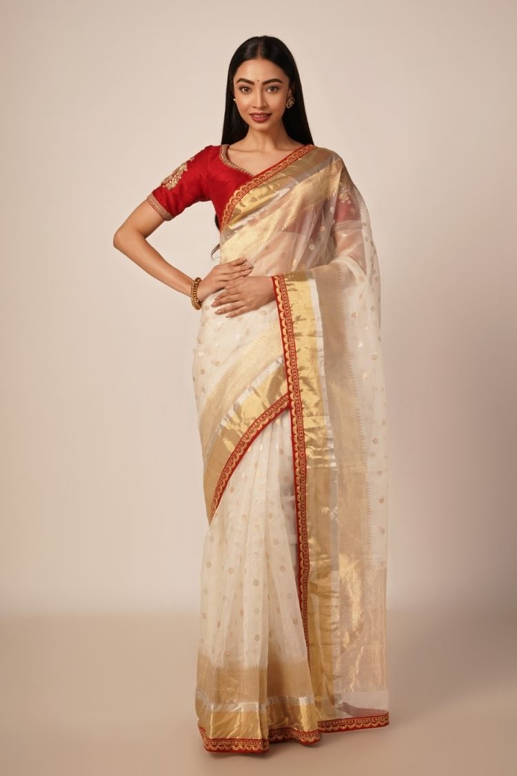 Shona Chanderi saree