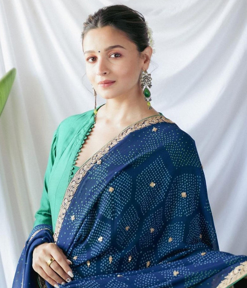Alia Bhatt in 24k Gold Plated Earrings With Pearls Stone – Sangeeta Boochra