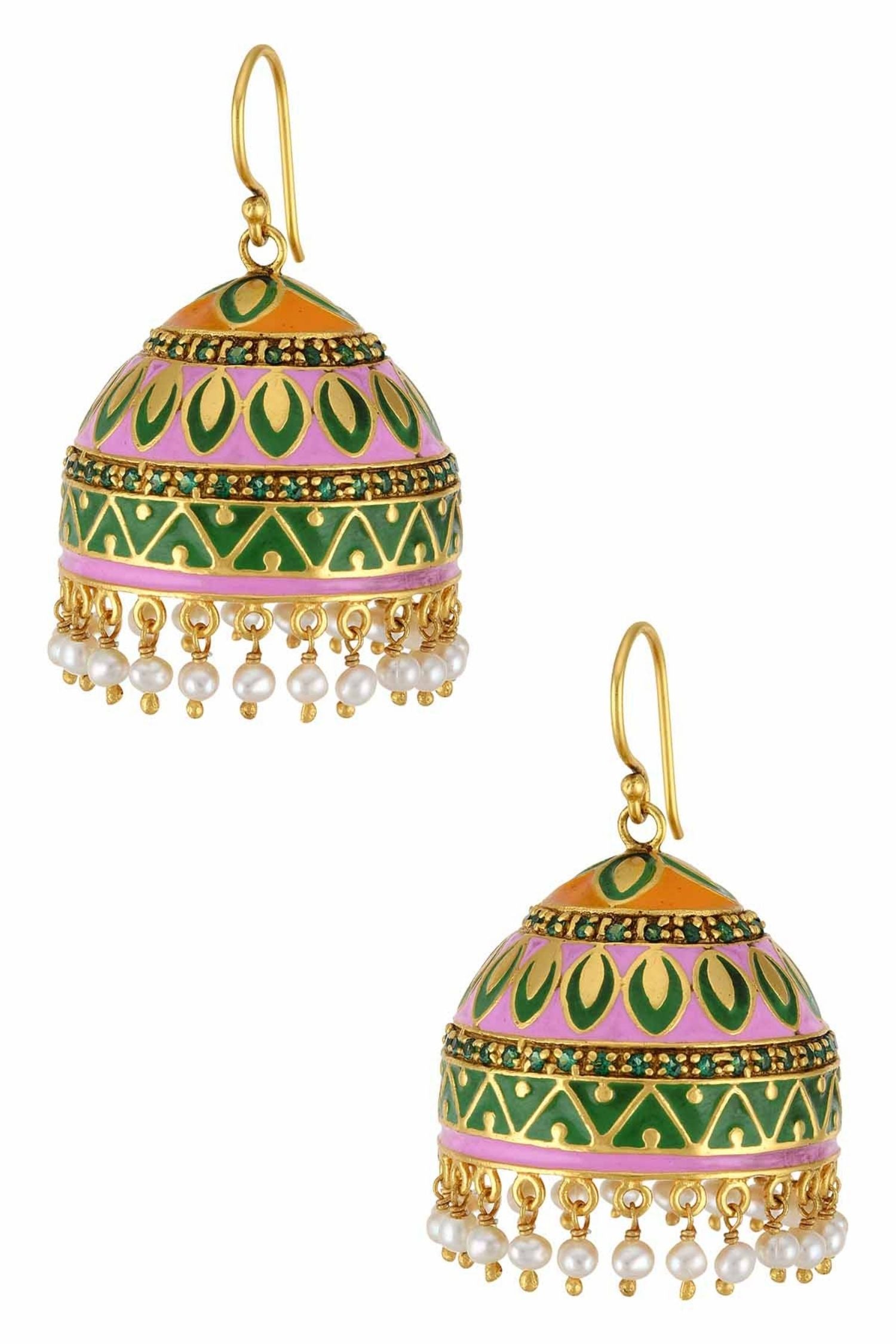 Alpana Silver Jhumki Earrings