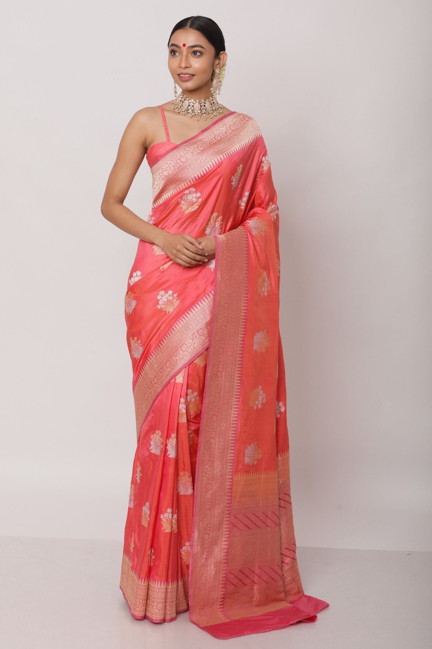 The Anthozoa Benarasi saree