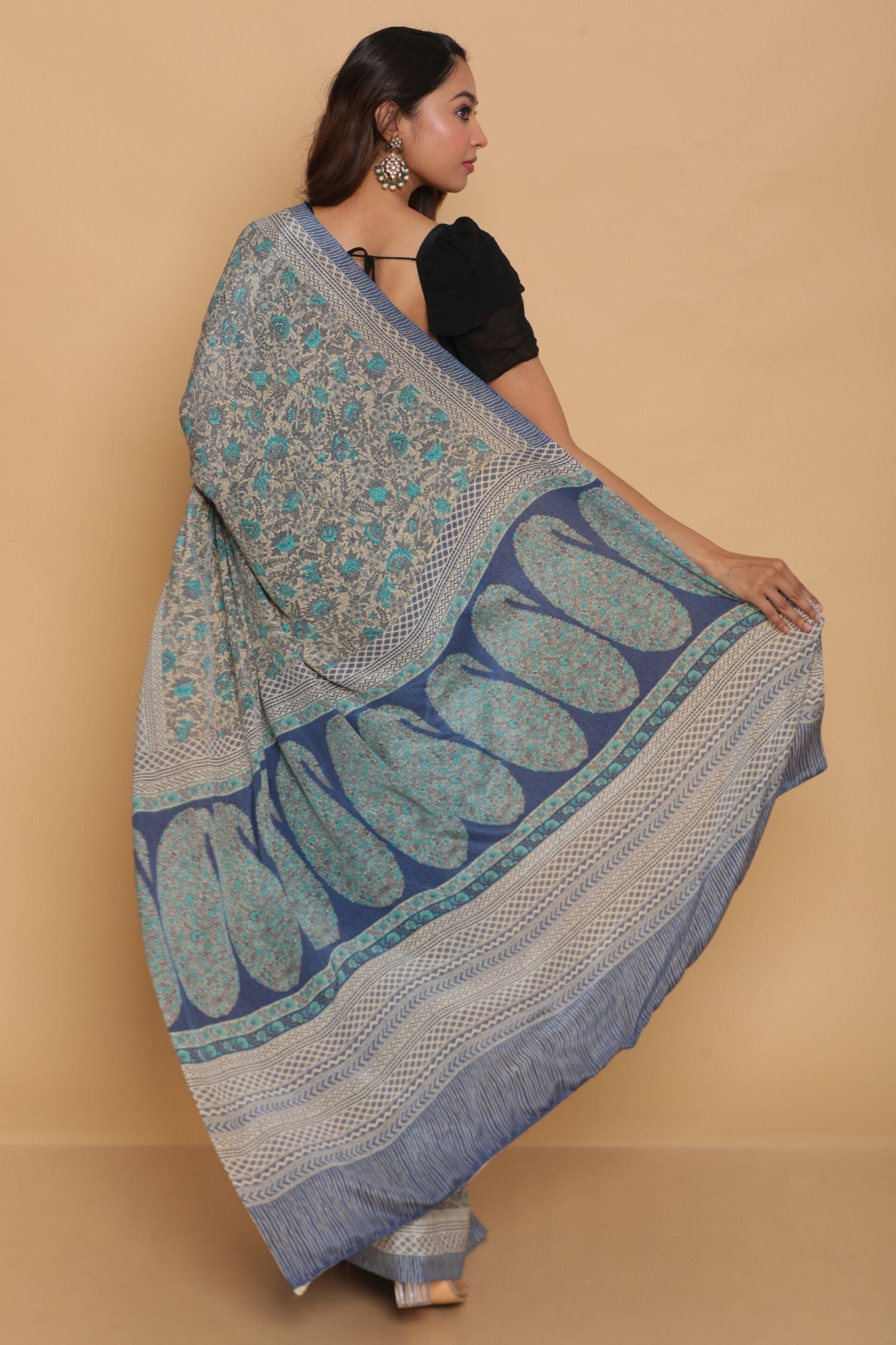 Printed Crepe Silk Saree