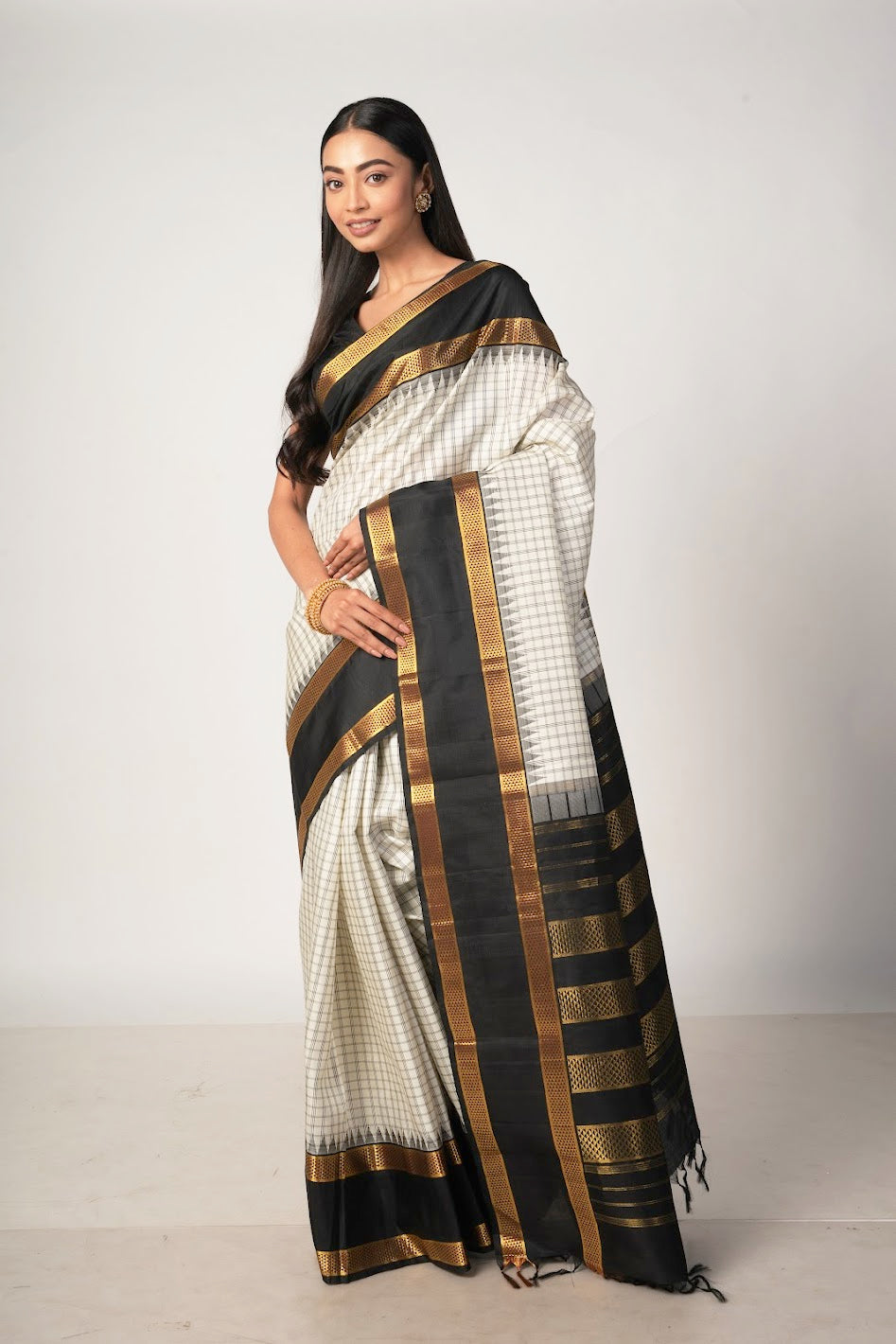 The Check Saree