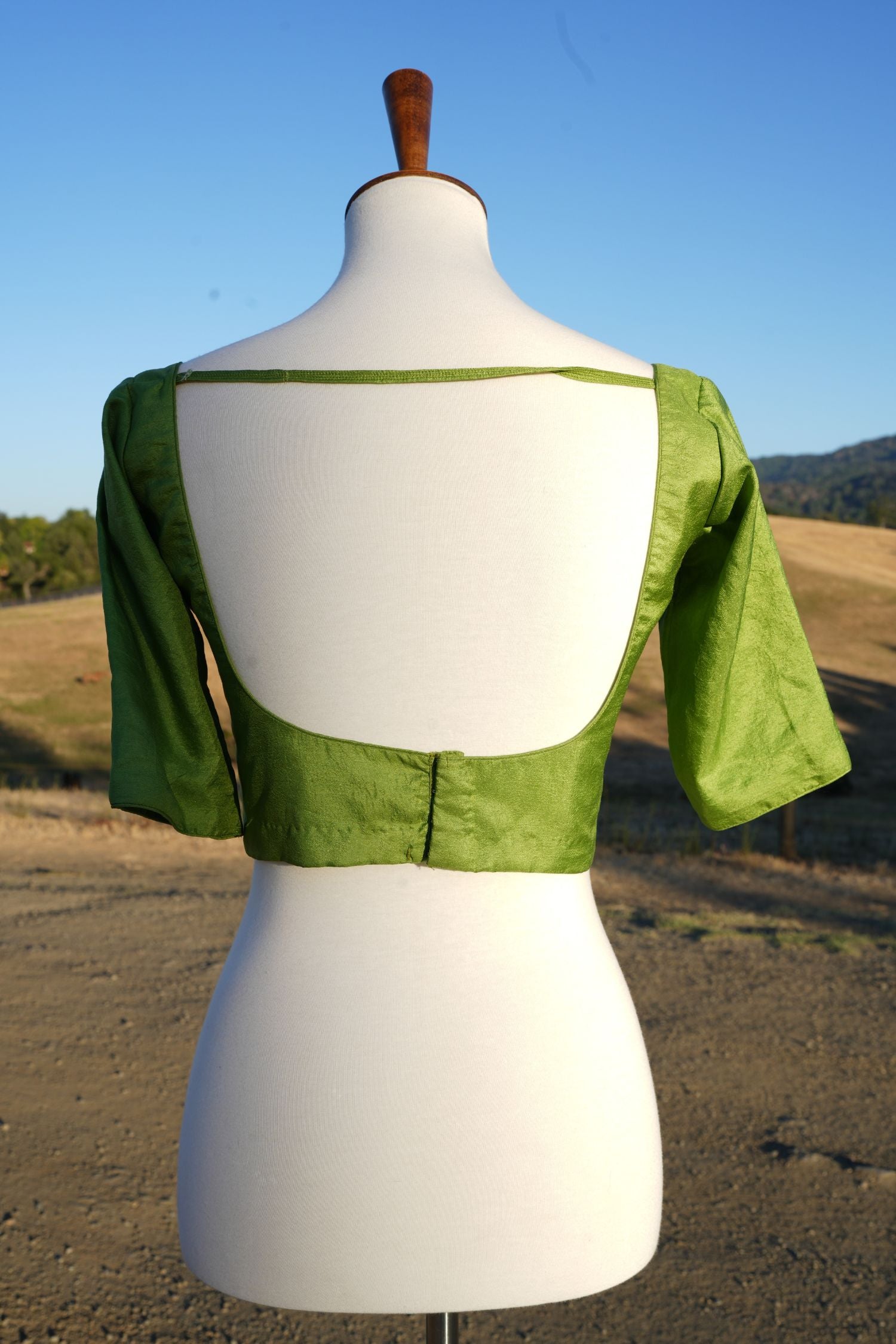 Green Silk Blouse