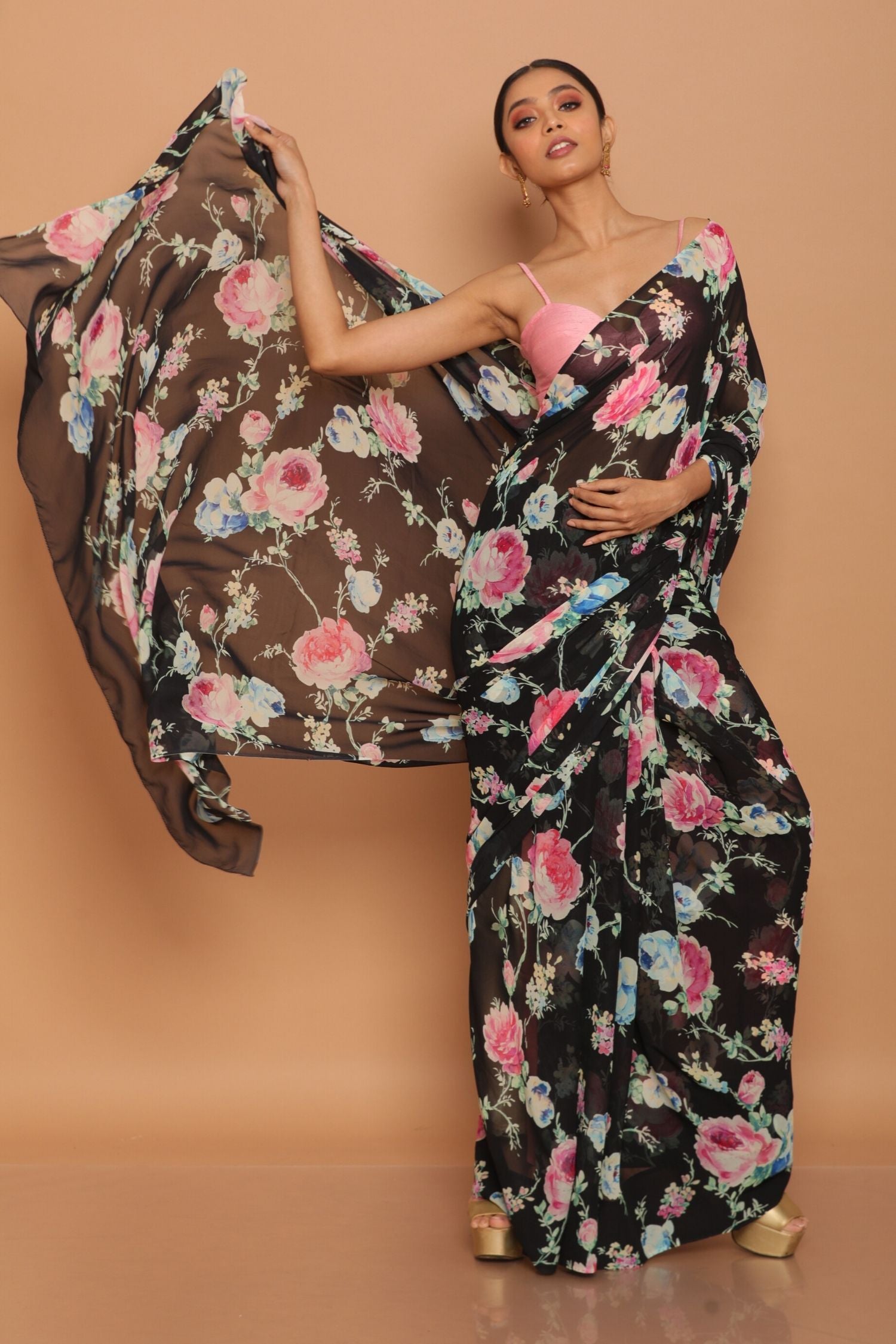 Printed Georgette Saree