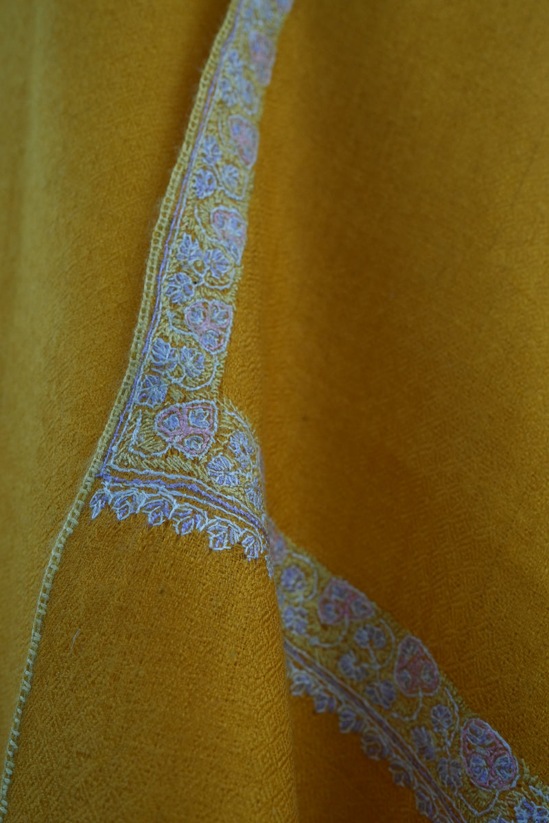 Yellow pashmina shawl