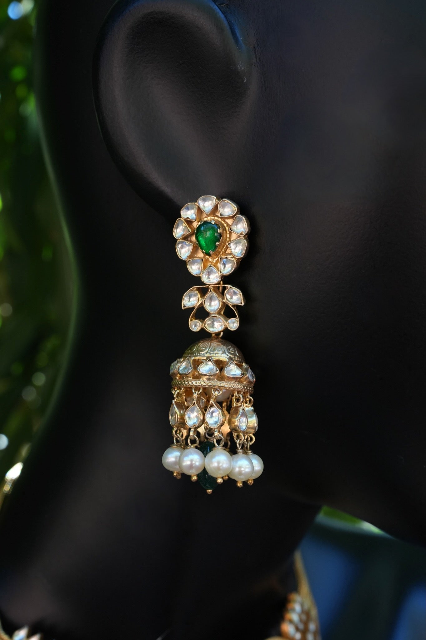 Amrapali Silver Gold Plated Jewelry Set