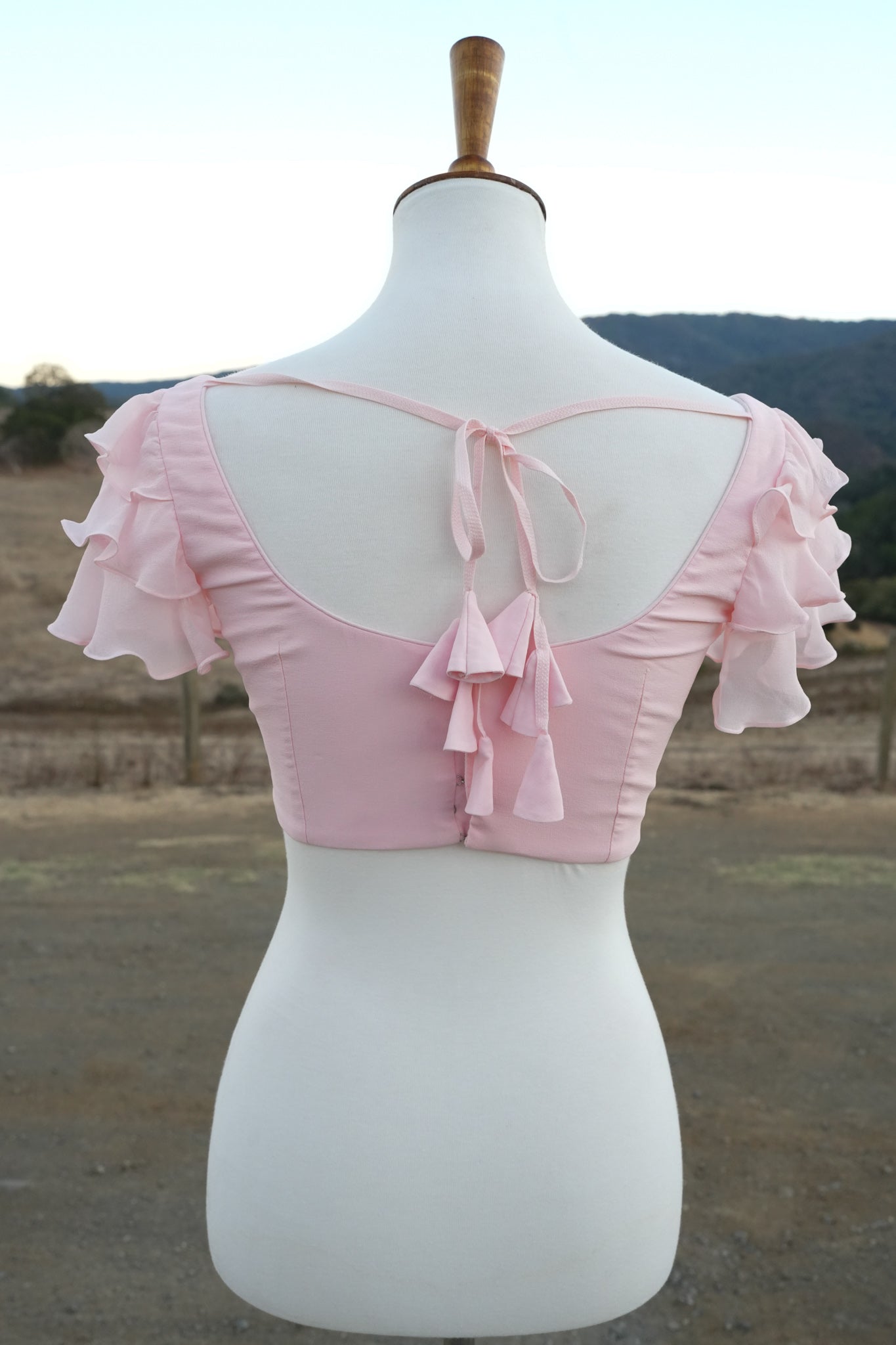 Blush Pink Ruffle Blouse