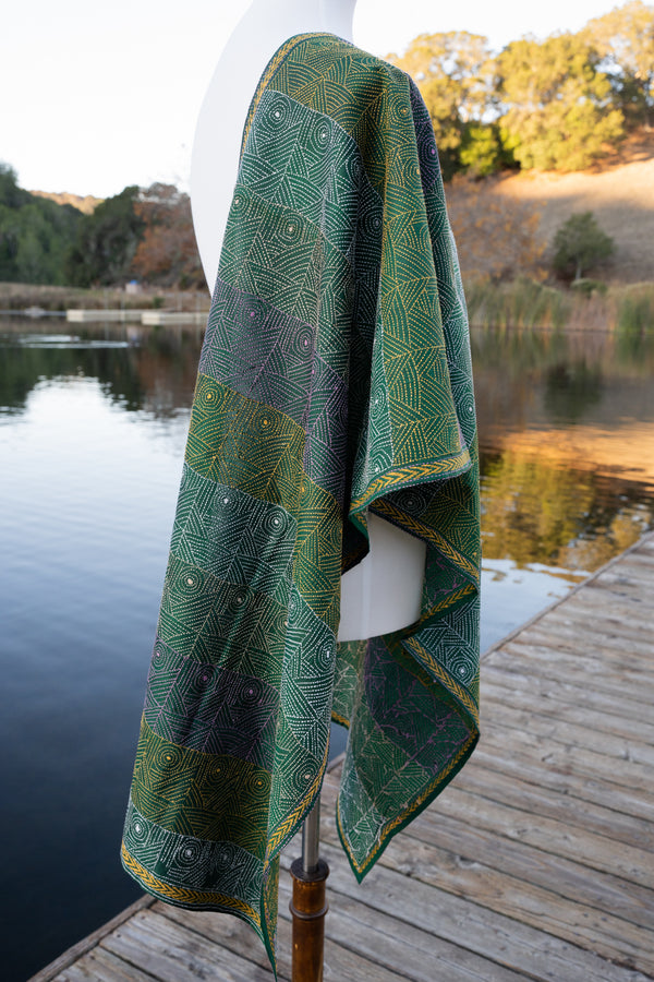 Hand embroidered Kantha stole