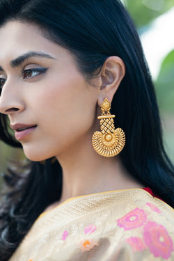 Shona Silver Gold Plated Earrings