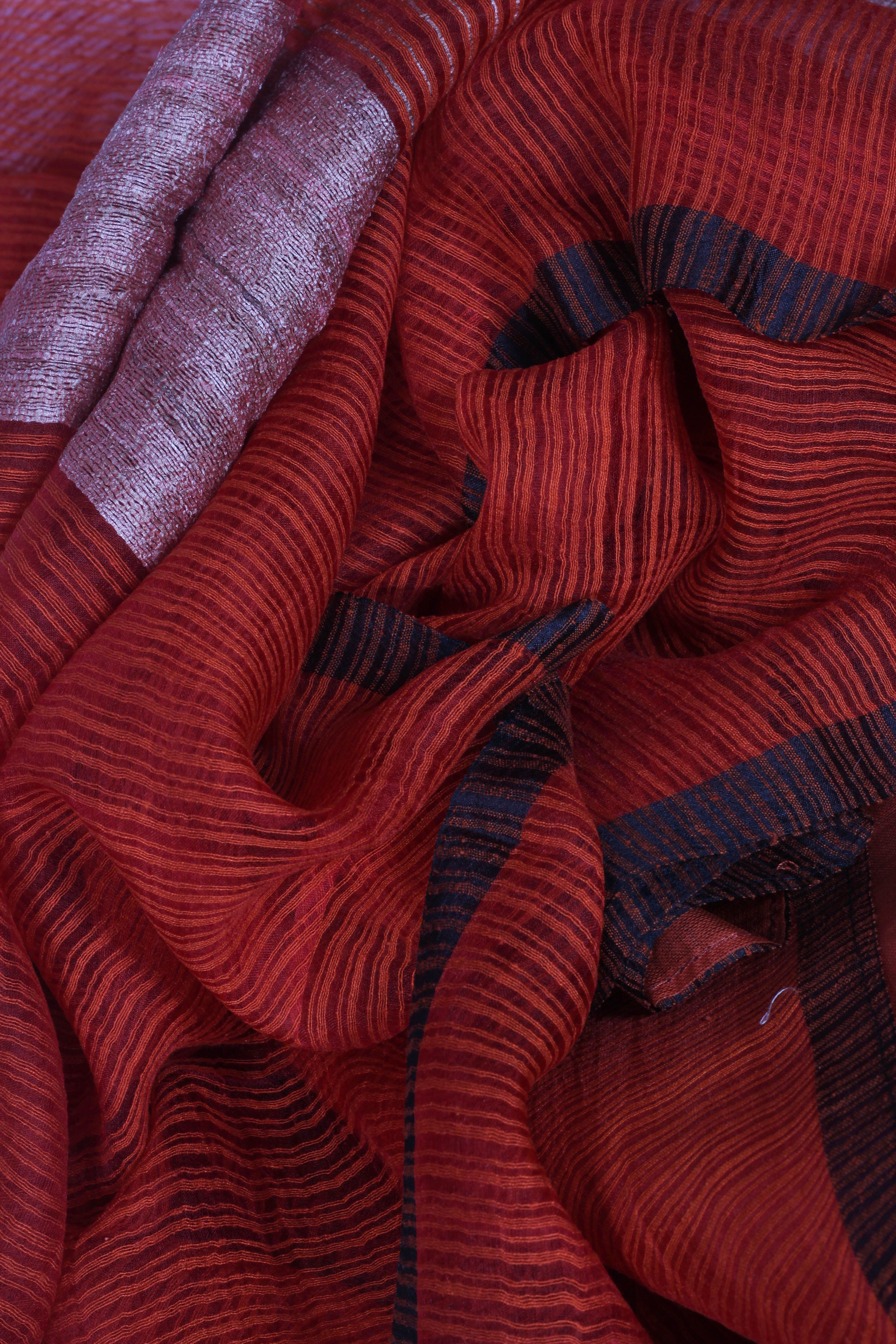 Rust Bailou Saree