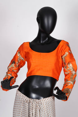 Orange Couture Blouse