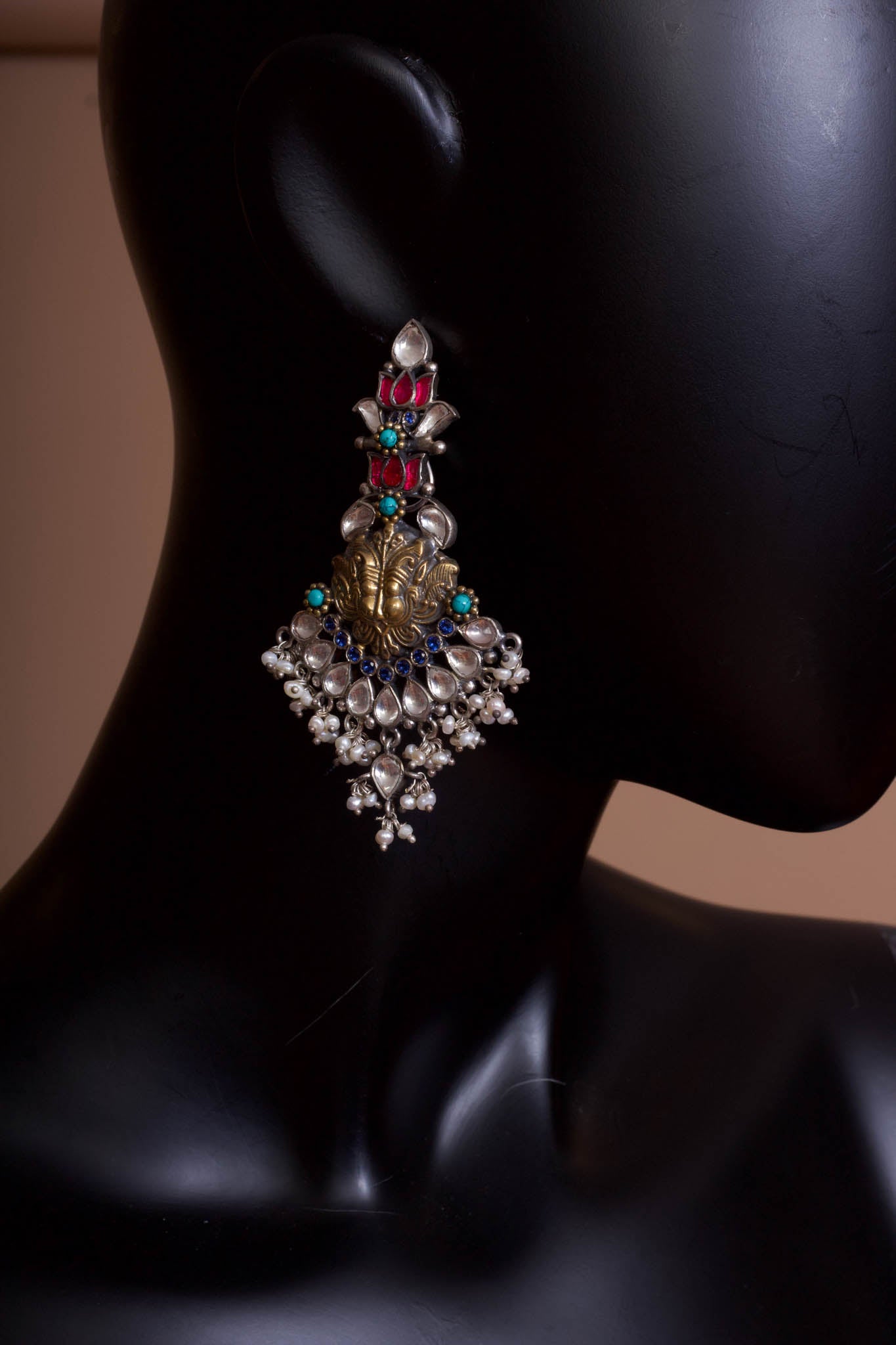 SIlver Gold Plated Amrapali Earrings