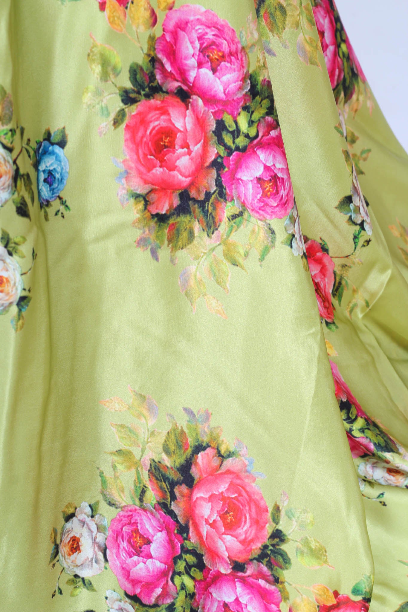 Printed Satin Saree