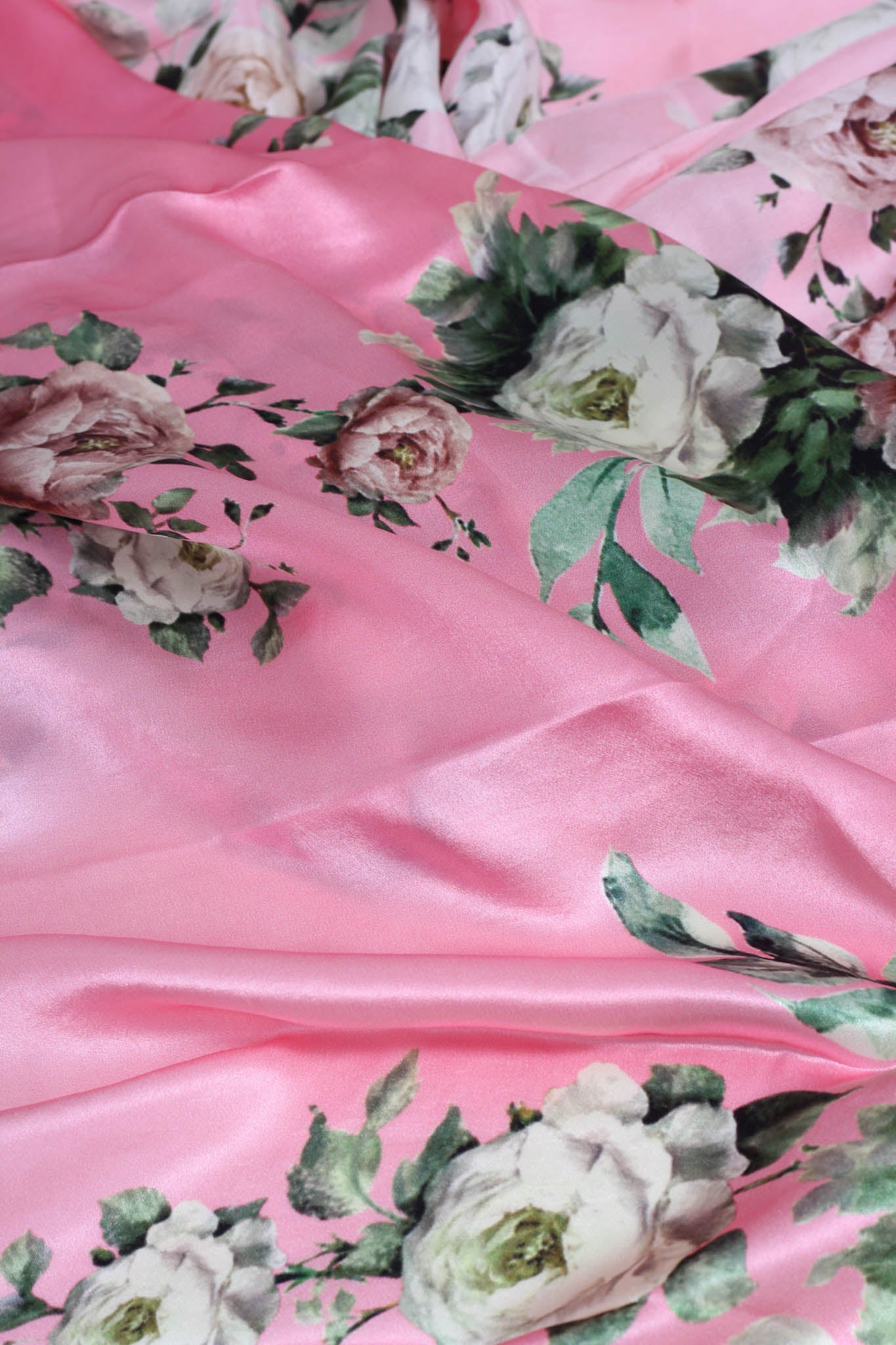 Printed Satin Saree