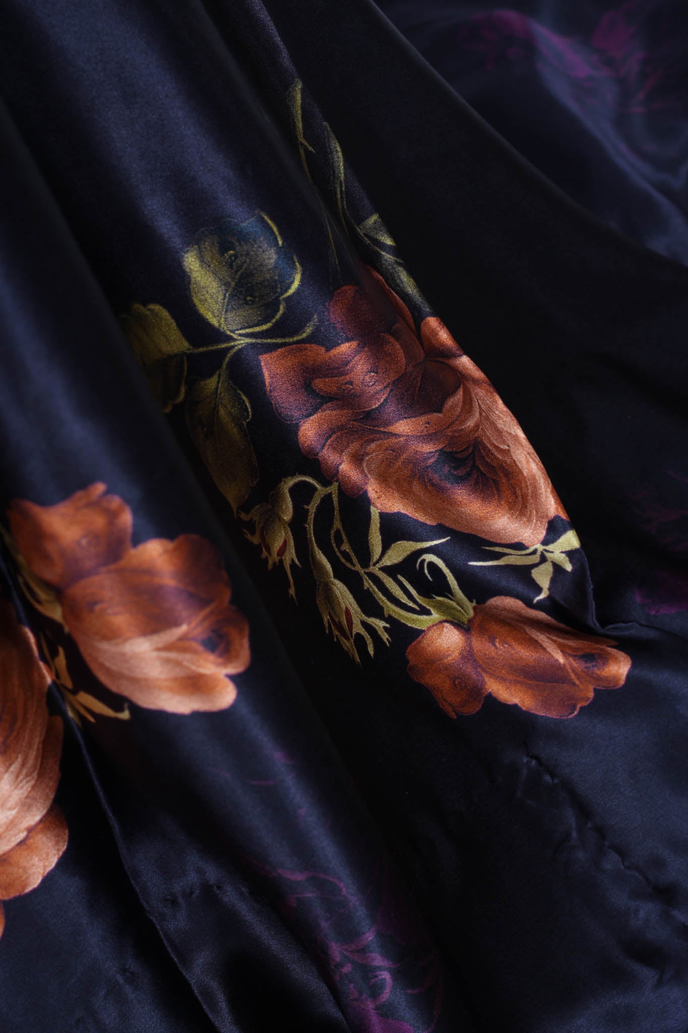 Printed Satin Saree