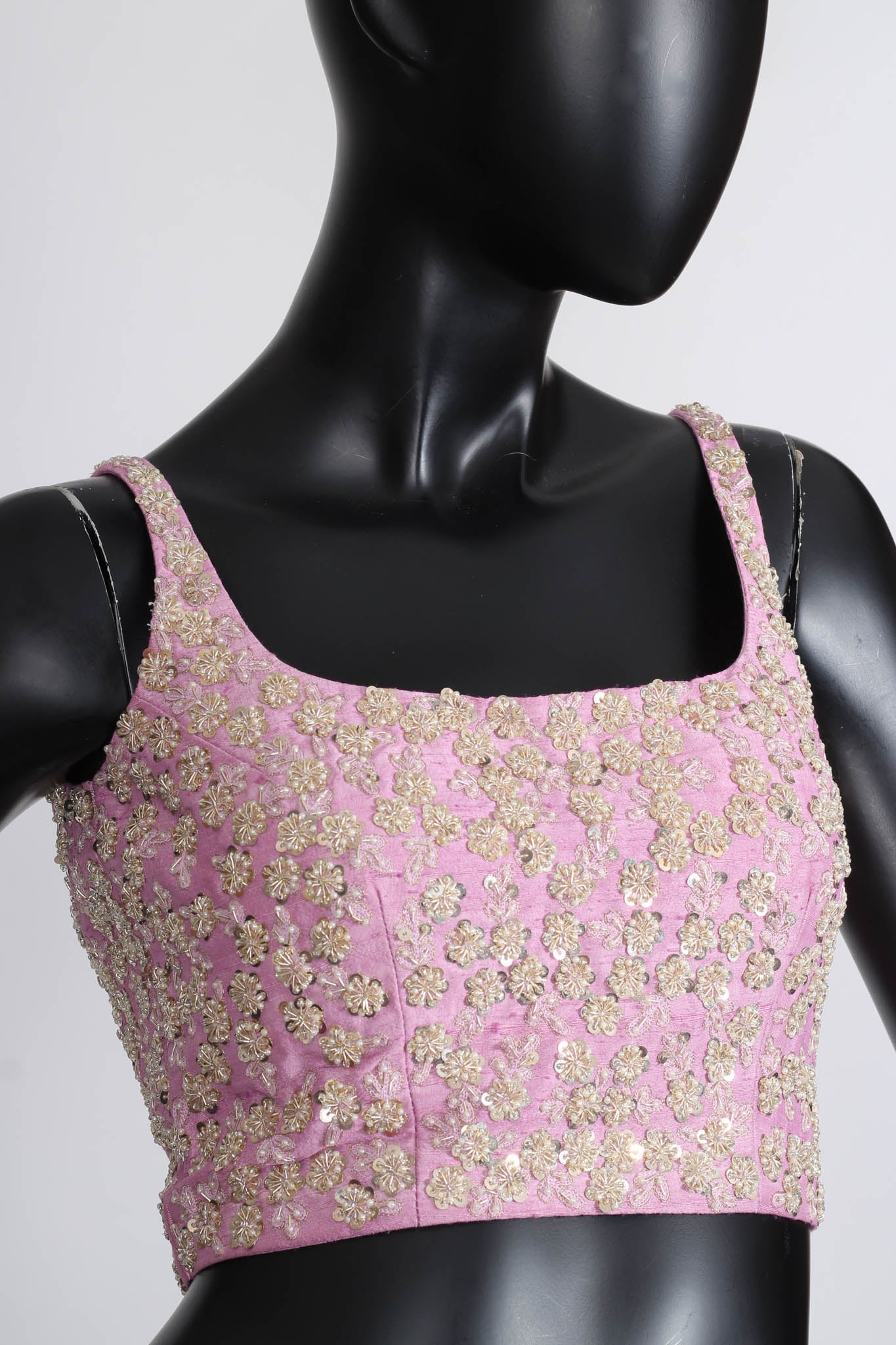 Lilac embroidered blouse