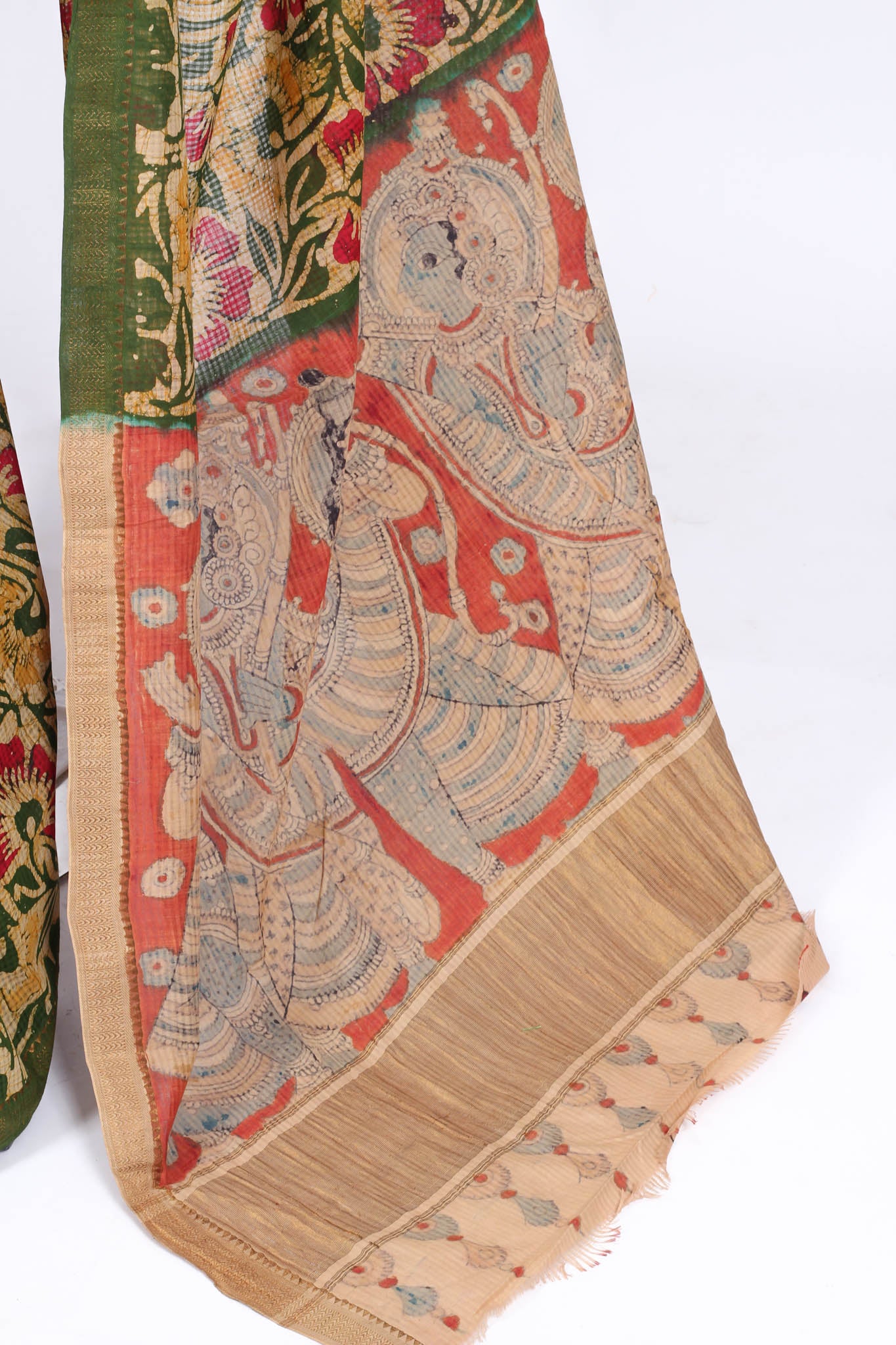 Kalamkari cotton saree