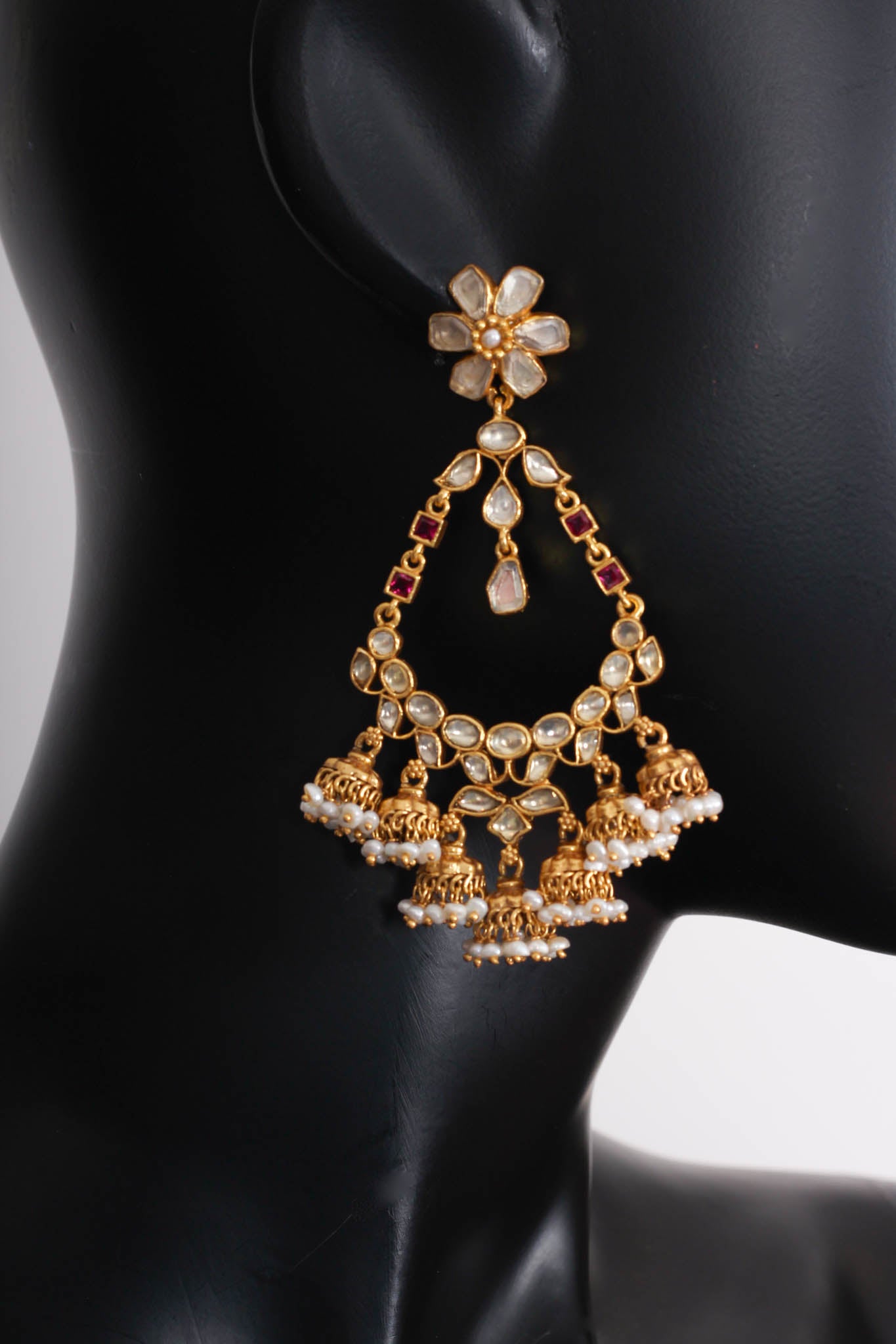 SIlver Gold Plated Amrapali Earrings