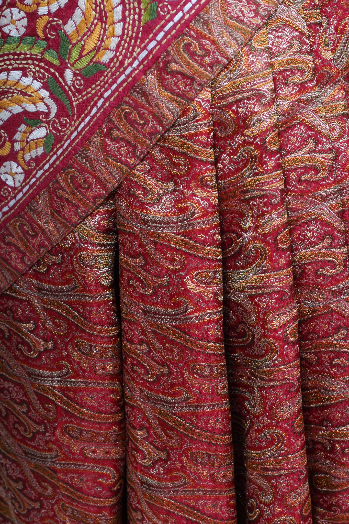Half and Half Kantha Saree
