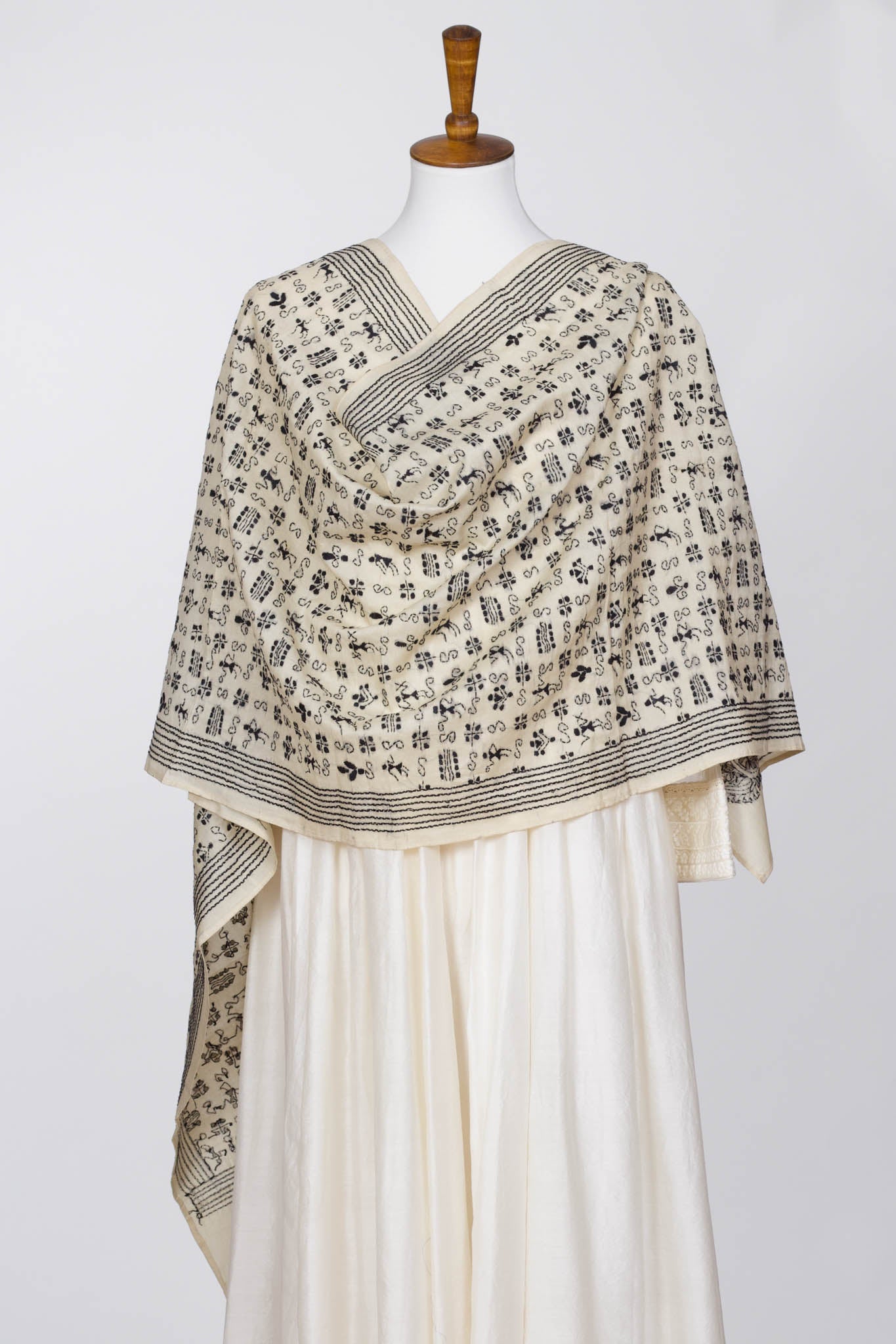 Off-White Kantha Stole