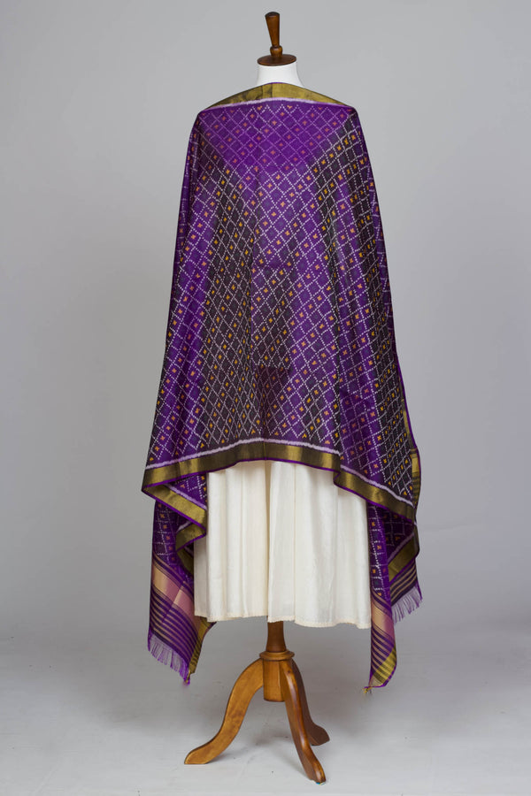 Purple Ikat Shawl