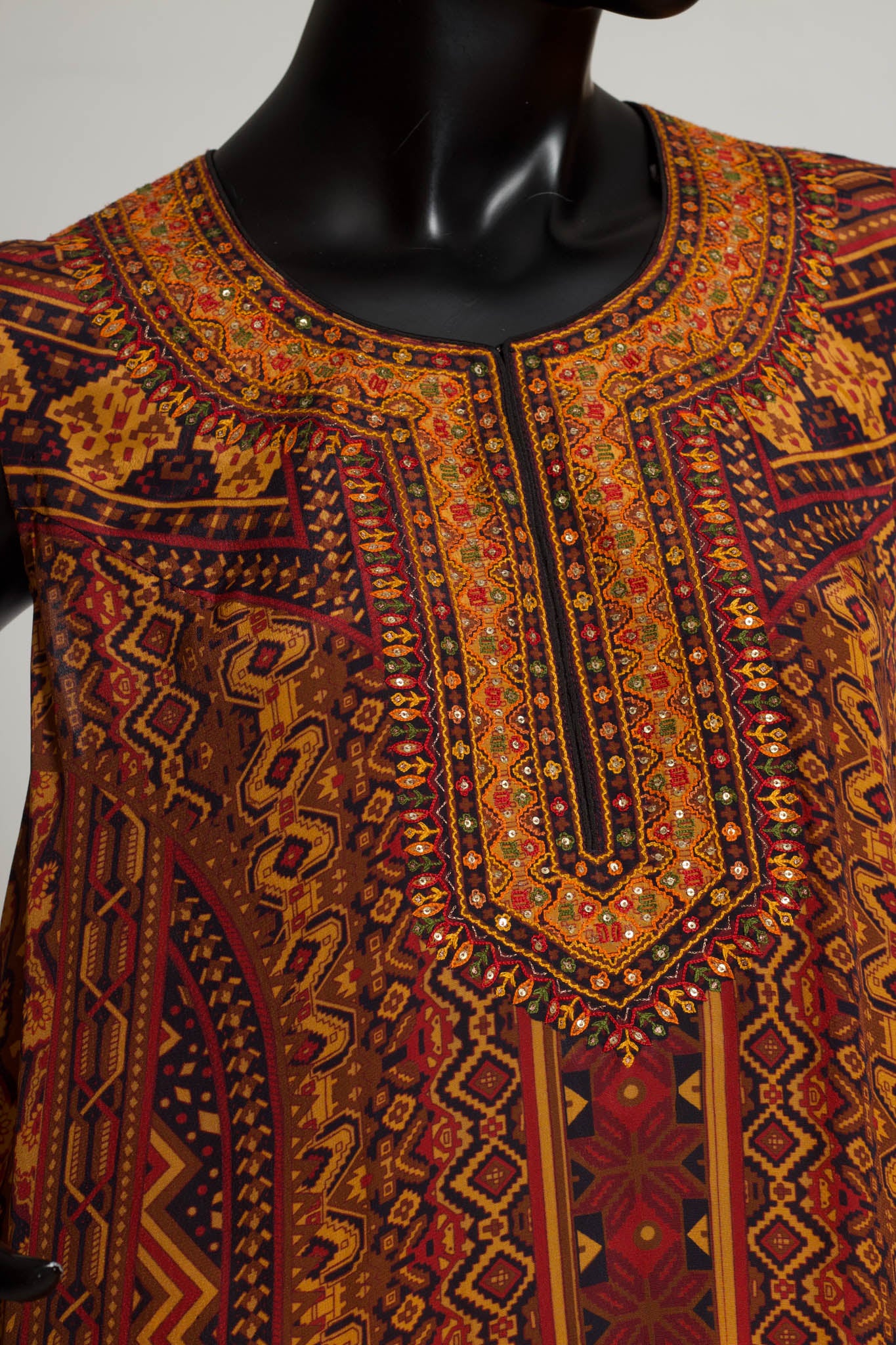 Multicolor Printed Kurta Dress