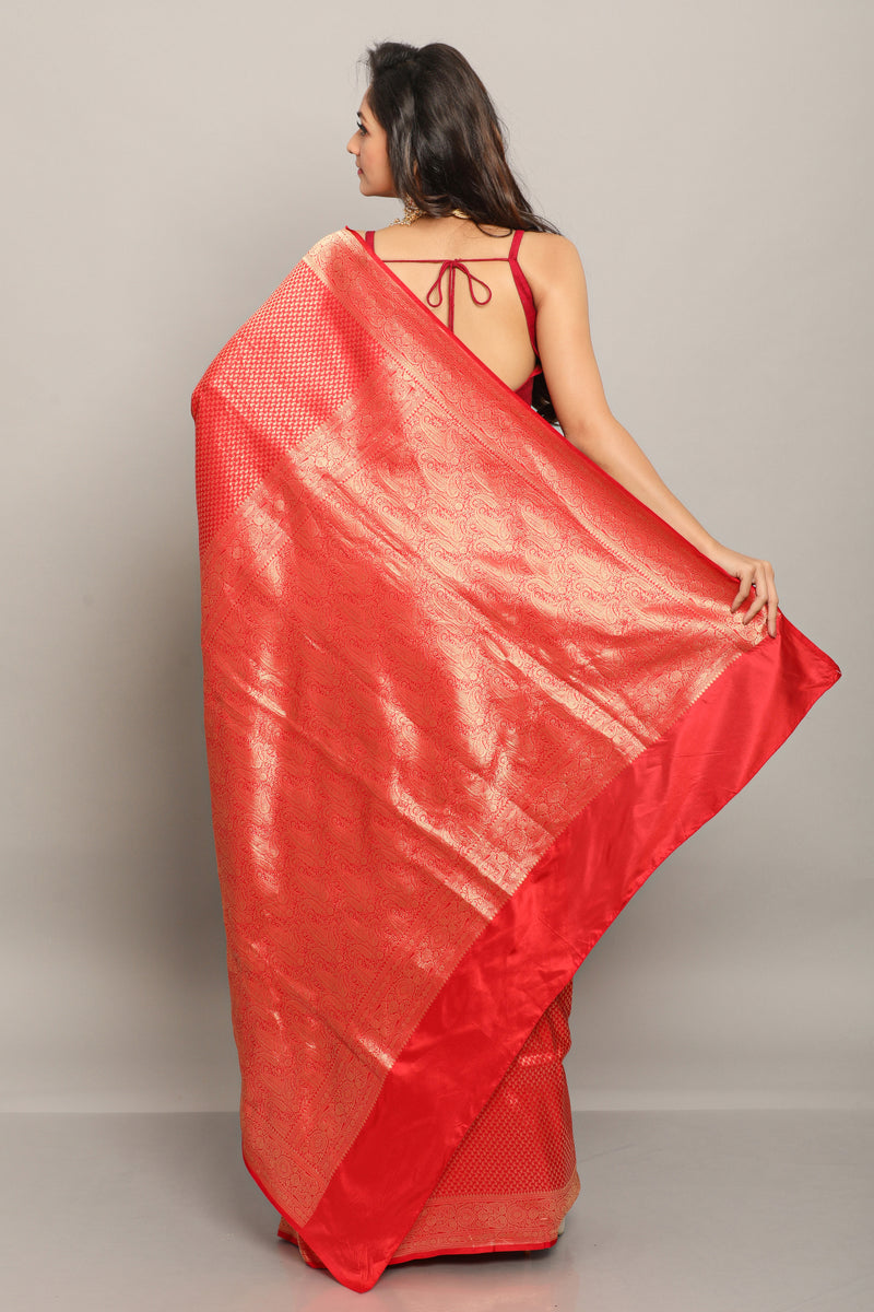 Red Kanjiveram Silk Saree