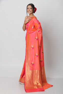 Short Color Karwa Benarasi Silk Saree