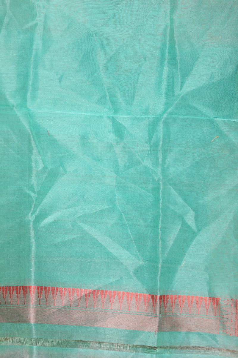 Light Yellow Cotton Benarasi Saree
