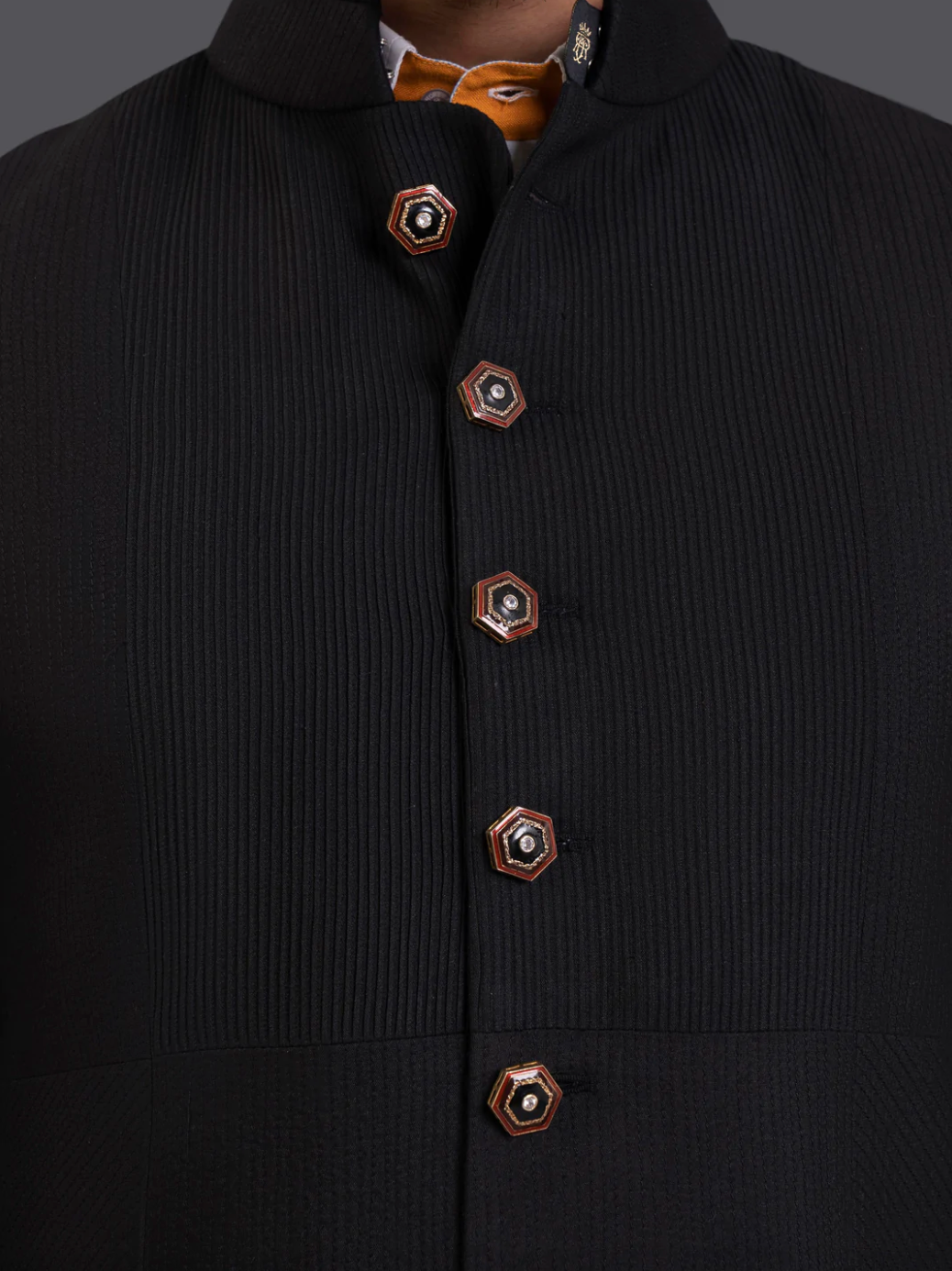 The Pintucked Bandhgala Jacket
