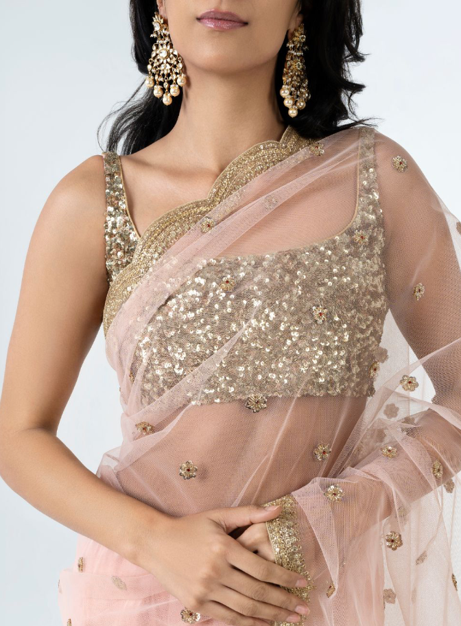 Sleeveless Glitter Blouse