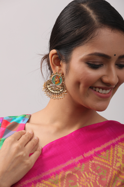 SIlver Gold Plated Amrapali earrings